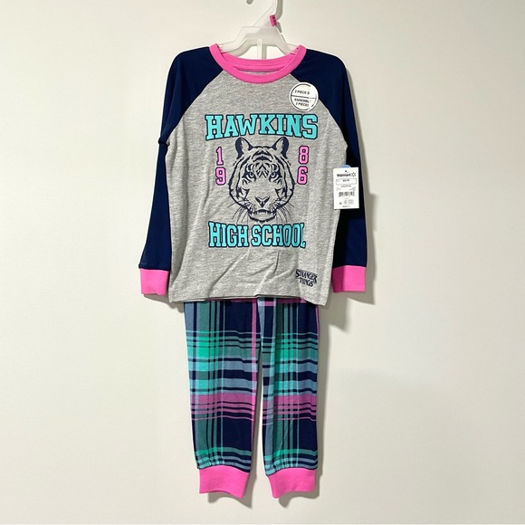 NEW Stranger Things Hawkins High School Pyjama Set (size XS & S) - Picture 1 of 3